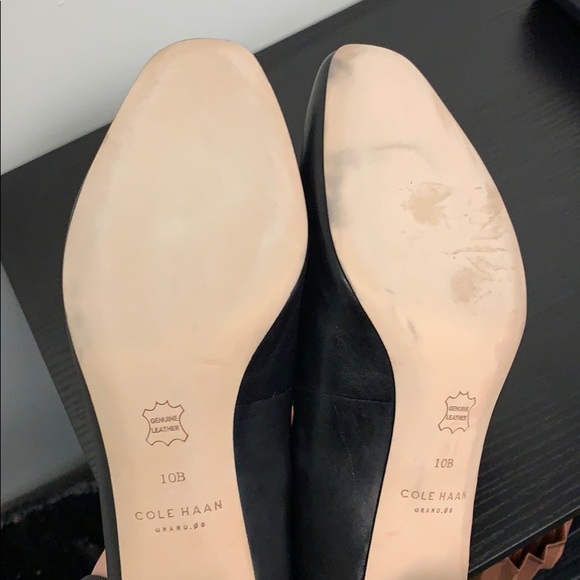 Cole Haan Black and Gold Heels - Picture 7 of 8